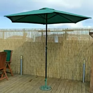 Image of Garden Mile - Outdoor Parasol Waterproof Large Green Garden Patio Umbrella Sun Protector 2.7m