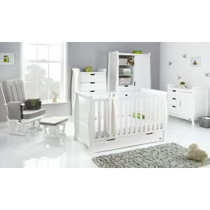 image of Obaby Stamford Classic Sleigh 5 Piece Room Set - White