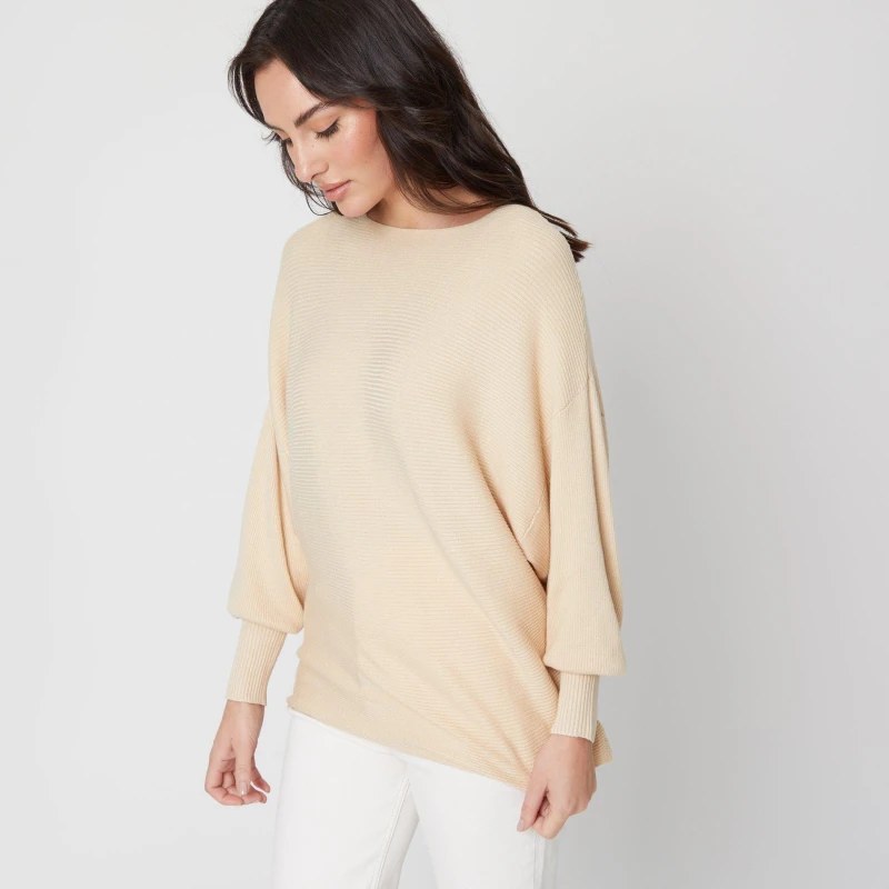 Image of Be You Batwing Jumper - Cream Cream 8
