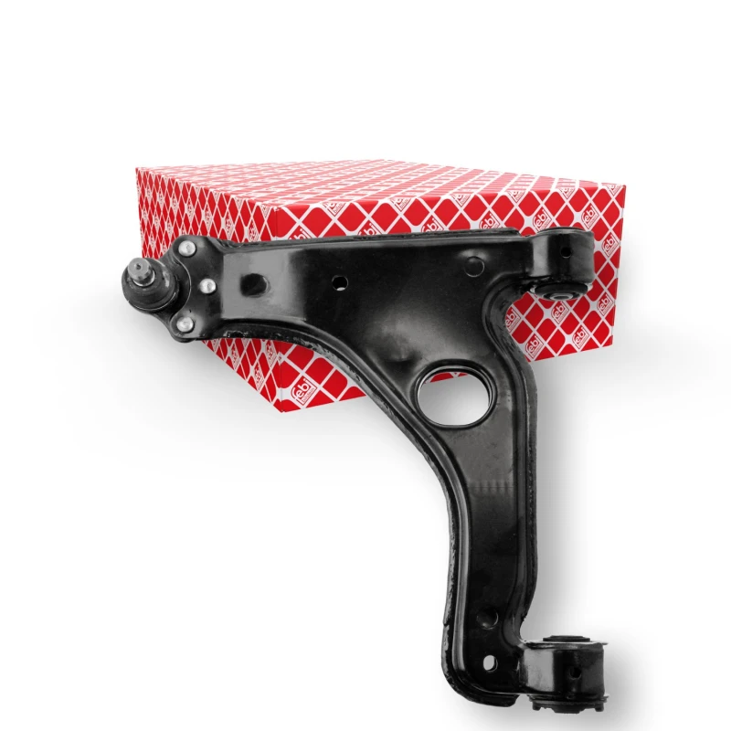 Image of FEBI BILSTEIN 11657 Suspension arm Control Arm, Sheet Steel, Lower, with ball joint, with rubber mounts Sheet Steel Track Control Arm (273)