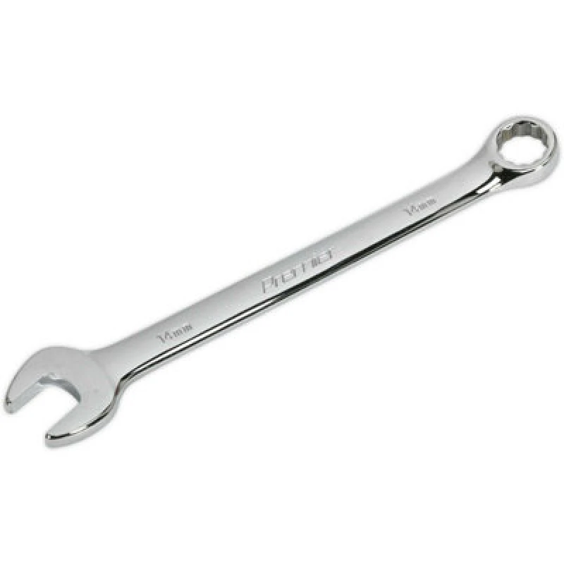 Image of Loops 14mm Steel Combination Spanner - Long Slim Design Combo Wrench - Chrome Vanadium Metallics