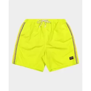 Image of Paul And Shark Taped Swim Shorts - Green