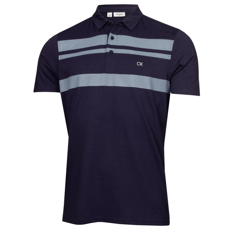 Image of Calvin Klein Golf G Fort Jcksn Polo - Blue Blue S
