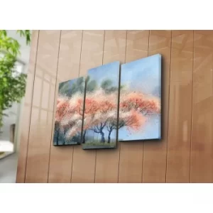Image of 3PATK-15 Multicolor Decorative Canvas Painting (3 Pieces)