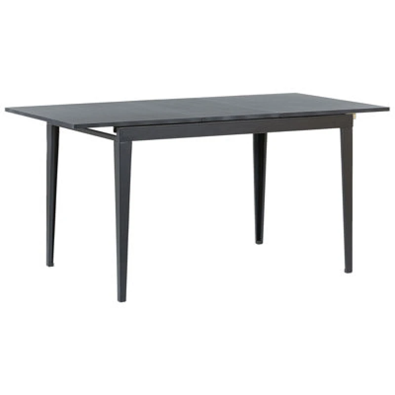 Image of Beliani Extending Dining Table Norley Black 120/160 Cm 80 Cm