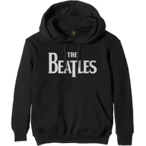 Image of The Beatles - Drop T Logo Unisex XX-Large Pullover Hoodie - Black