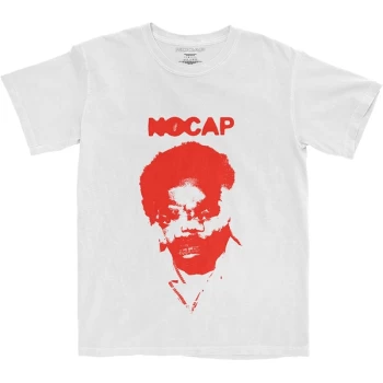 image of NoCap - Face Mash Unisex Large T-Shirt - White