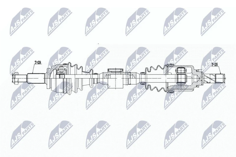 Image of NTY Drive shaft NTY NPW-RE-197