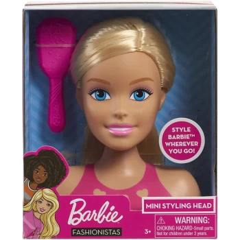 image of Barbie Mini Styling Head - Blonde