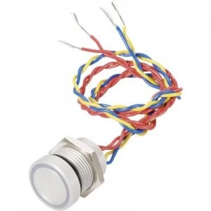 Image of APEM PBARZAF0000E0S Piezo pushbutton 24 V DCAC 0.2 A 1 x OffOn IP69K momentary
