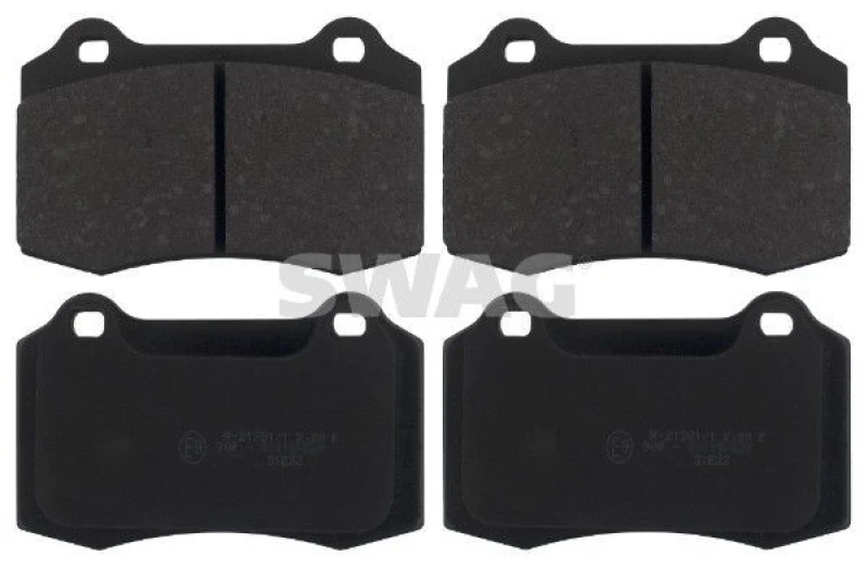 Image of Brake pad set SWAG 64 91 6887