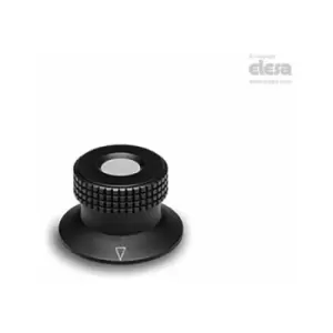 Image of Elesa - Knurled control knob-MBR.30 B-5+FK-C4 Yellow