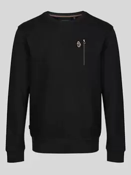 image of Luke 1977 Paris Crew Sweat - Black, Size 2XL, Men