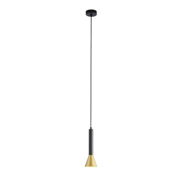 Image of Signal Pendant Black, Gold Metal