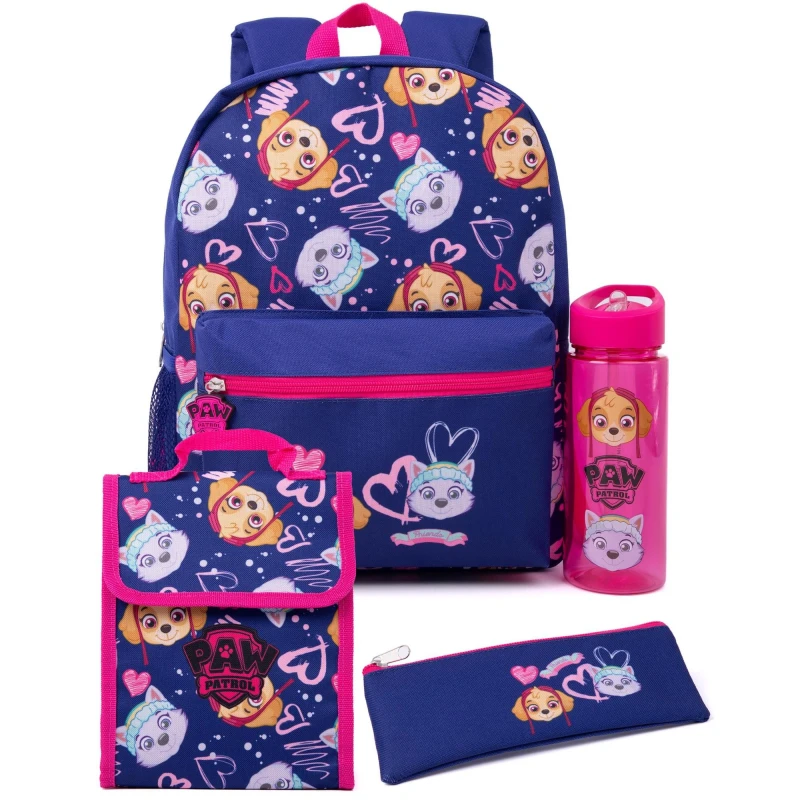 Image of Paw Patrol 4 Piece Backpack Set Blue female