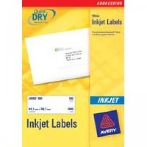 Image of Avery Inkjet Labels 8/sht 99.1x67.7mm