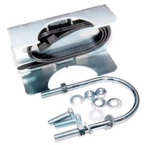 Image of KR Pole Single or Twin Flood Light Mount Bracket With U-Bolt