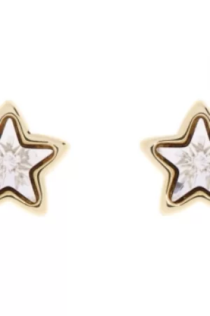 image of Ted Baker Ladies Gold Plated Crystal Star Earrings TBJ1656-02-02