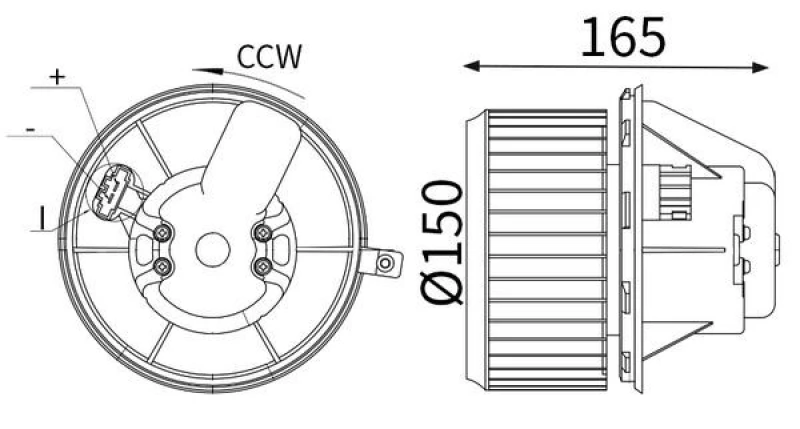 Image of Blower motor MAHLE AB 450 000S