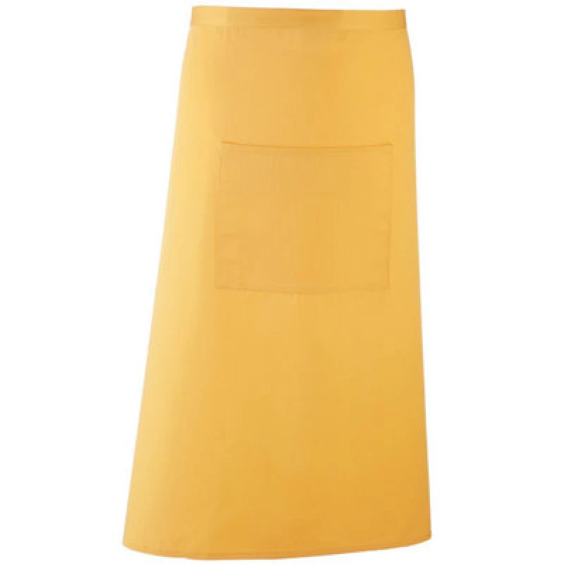 Image of Premier Premier Colours Bar Apron in Yellow Yellow One Size Unisex 5063470680023