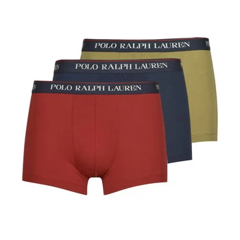 image of Polo Ralph Lauren CLASSIC TRUNK X3 mens Boxer shorts in Multicolour - Sizes XXL,S,M,L,XL