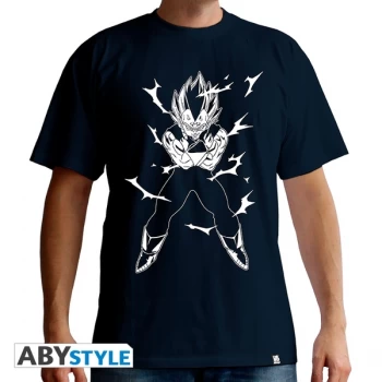 Image of Dragon Ball - Dbz/Vegeta Mens Large T-Shirt - Navy
