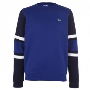 Image of Lacoste Sleeve Crew - Blue/Navy