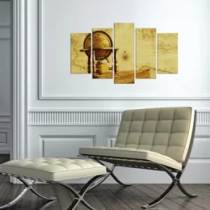 Image of 5MAPMDF-12 Multicolor Decorative MDF Painting (5 Pieces)