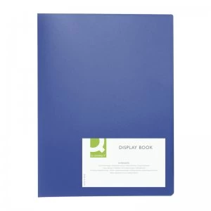 Image of Q Connect Display Book 10pocket Blue
