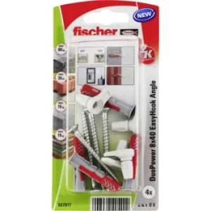 Image of Fischer DuoPower 8x40 EasyHook Angle K (4) Assorted dowels 557917 1 Set
