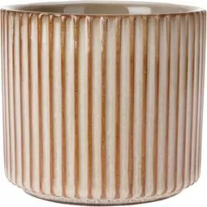 Image of Pro-Gardens Embosed Flower Pot 33 - Cream