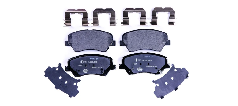 Image of HELLA Brake pad set HELLA 8DB 355 021-781