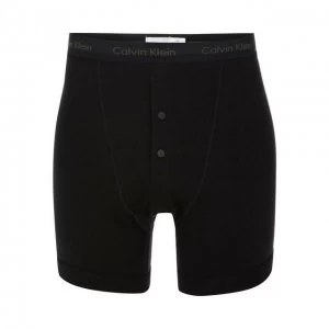 image of Calvin Klein Black Button Boxer Shorts - S