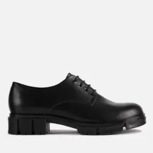 Image of Clarks Womens Teala Lace Leather Loafers - Black - UK 4