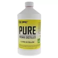 image of XSPC PURE Premix Distilled Coolant 1 Litre - UV Yellow