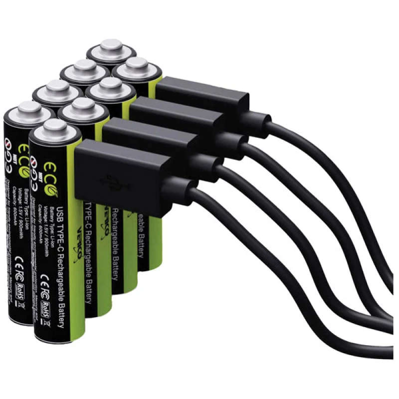 Image of VERICO LoopEnergy USB-C Micro AAA -Akku Li-Ion 600 mAh 1.5 V 4 St.