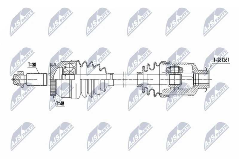 Image of NTY Drive shaft NTY NPW-HY-643