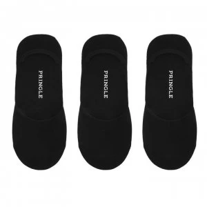 image of Pringle 2 Pack Bamboo Loafer Socks - Black