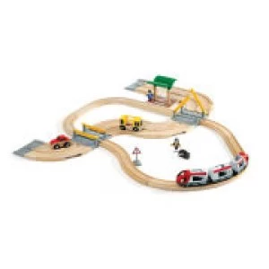 image of Brio Road and Rail Travel Set