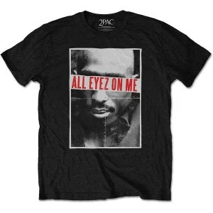 Image of Tupac - All Eyez Unisex Large T-Shirt - Black