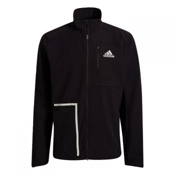 image of adidas Own The Run Soft Shell Jacket Mens - Black