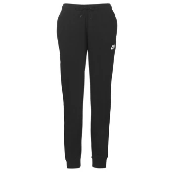 image of Nike W NSW ESSNTL PANT REG FLC womens Sportswear in Black - Sizes XXL,S,M,L,XL,XS,UK S,UK M,UK L