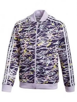 Image of Boys, adidas Originals Superstar Track Jacket - Purple, Size 9-10 Years
