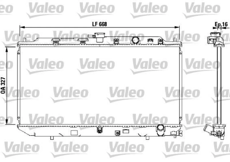 Image of Engine radiator VALEO 819193