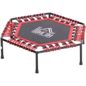 Image of Homcom Hexagon Trampoline Indoor Outdoor Metal Bouncer Jumper Adult Kids Fitness - Red