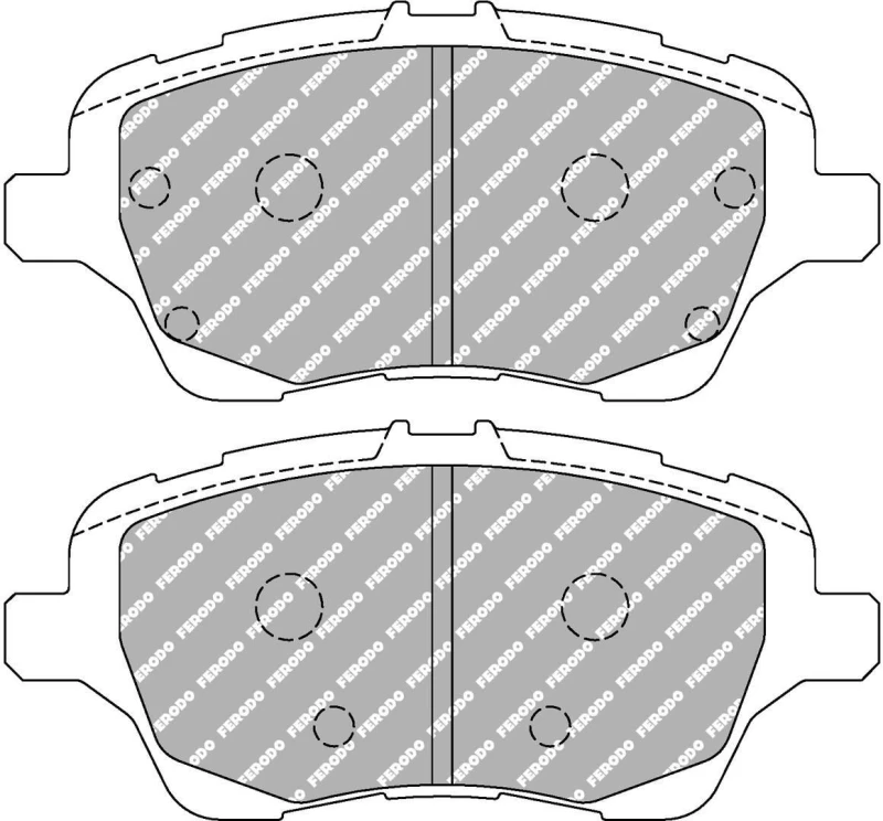 Image of Brake pad set FERODO RACING FCP4612H