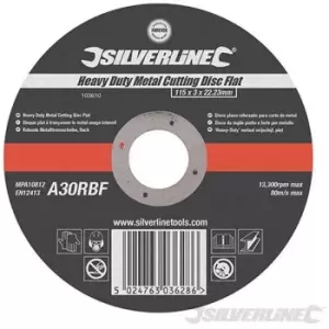 Image of Silverline - (103622) Heavy Duty Metal Cutting Disc Flat 300 x 3 x 20mm