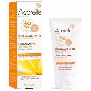 image of Acorelle Organic Tinted SPF 30 Sunscreen 50ml