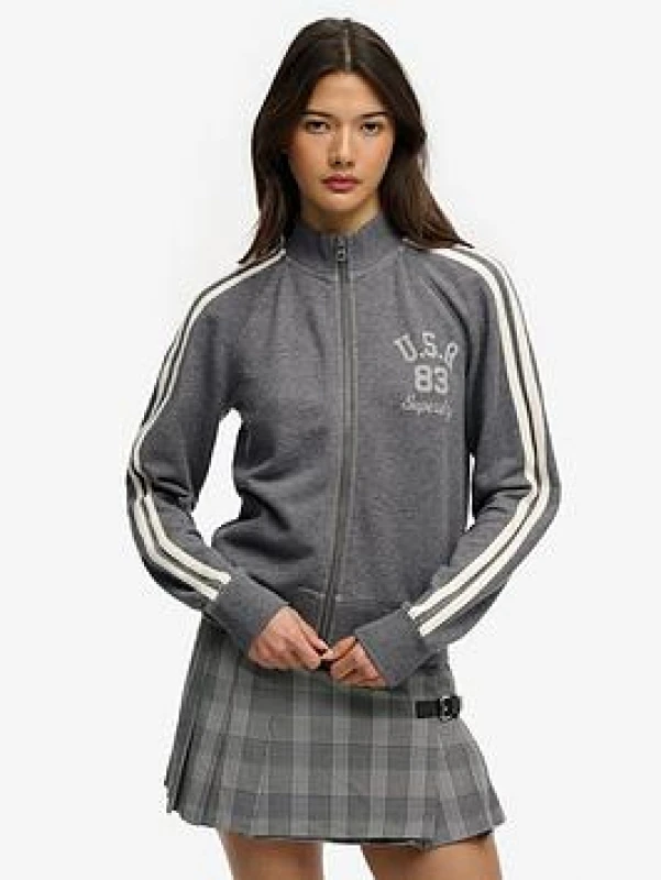 Image of Superdry Womens jacket Superdry Athletic Essentials Gris Female S
