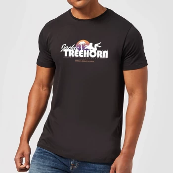 Image of The Big Lebowski Treehorn Logo T-Shirt - Black - XS